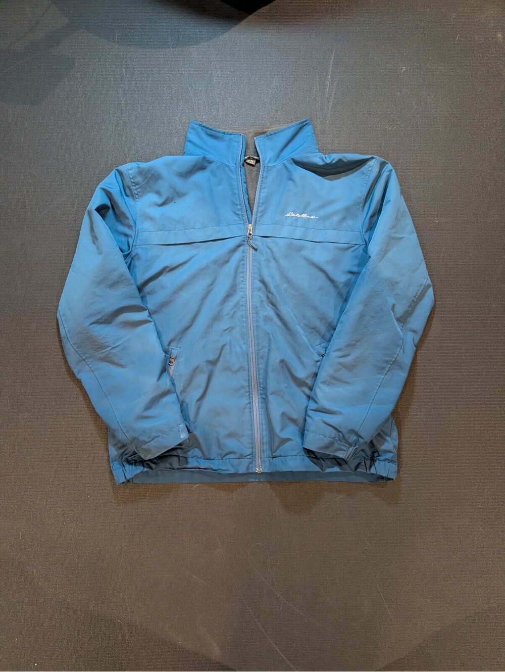 Eddie Bauer Trail Soft Shell Jacket Mens TXL Blue Full Zip Outdoor Windproof
